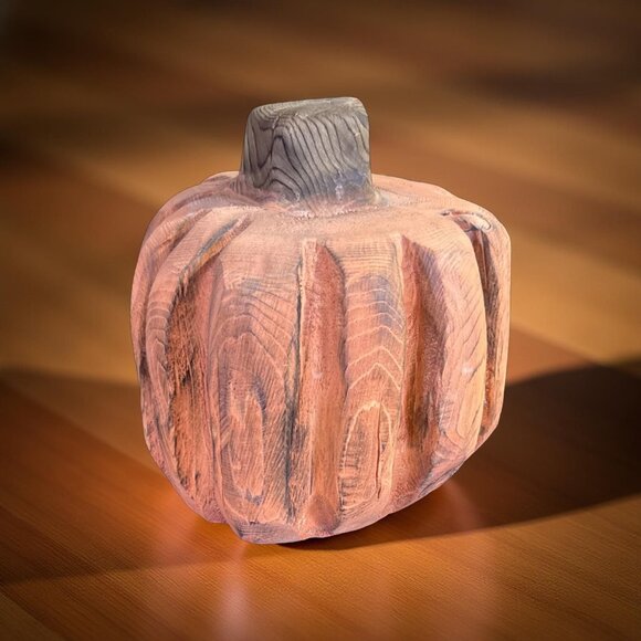 Handmade Rustic Wooden Pumpkin Decor By Basket Case Designs LLC - Picture 2 of 8